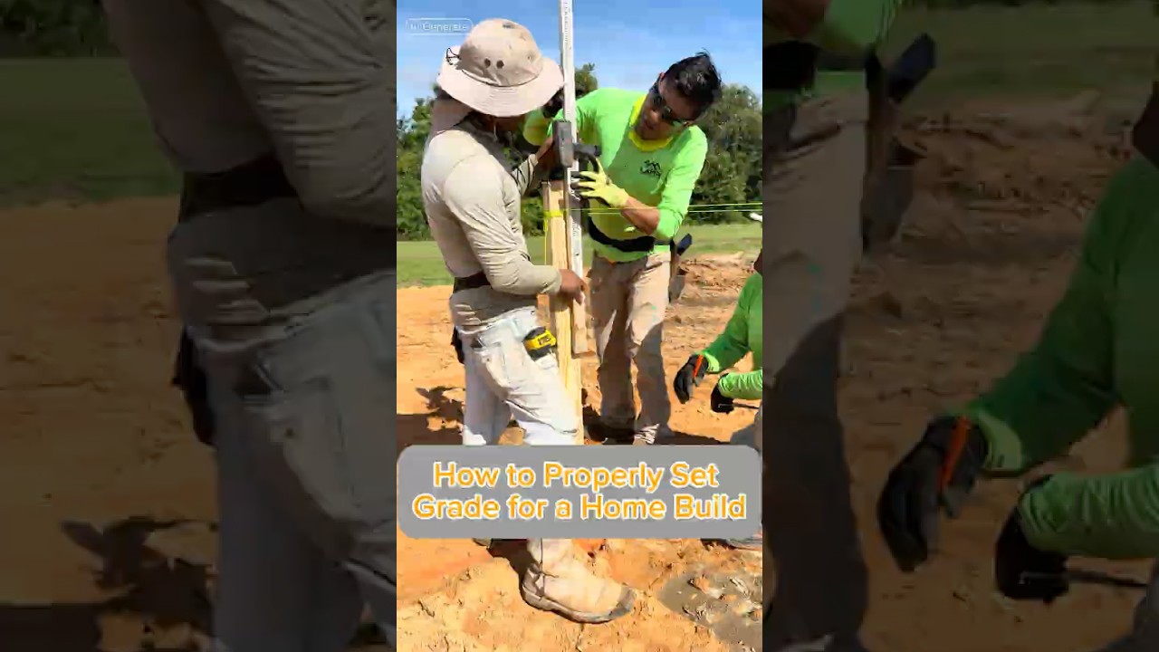 How to Set the Grade for a House Pad | Foundation Prep Step-by-Step #HomeBuilding #ConstructionTips
