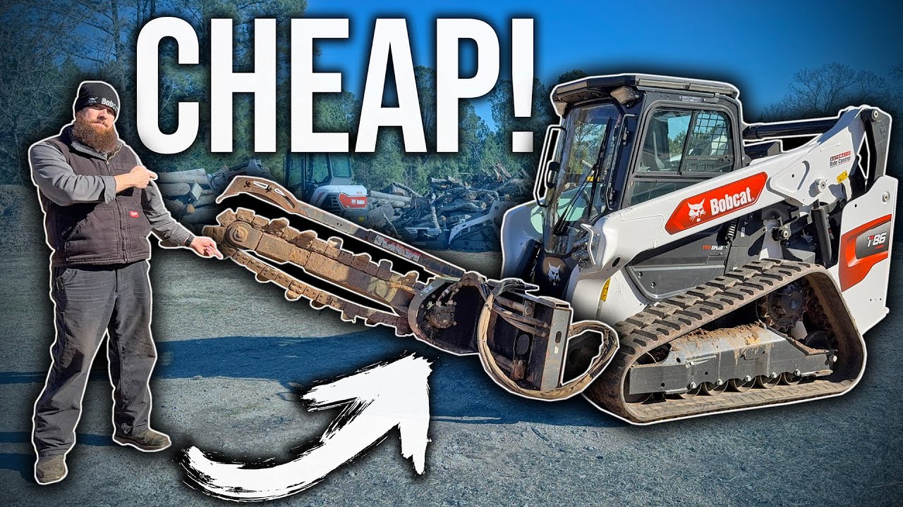 I Bought The Cheapest, Oldest, @BobcatCo Trencher On Marketplace! How Bad Is It? Will It Work?!