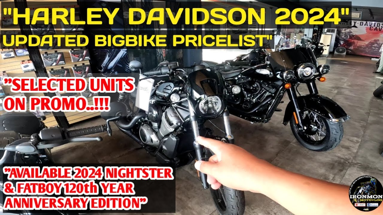 HARLEY DAVIDSON UPDATED BIG BIKE PRICELIST 2024 | IRONMON MOTOVLOG