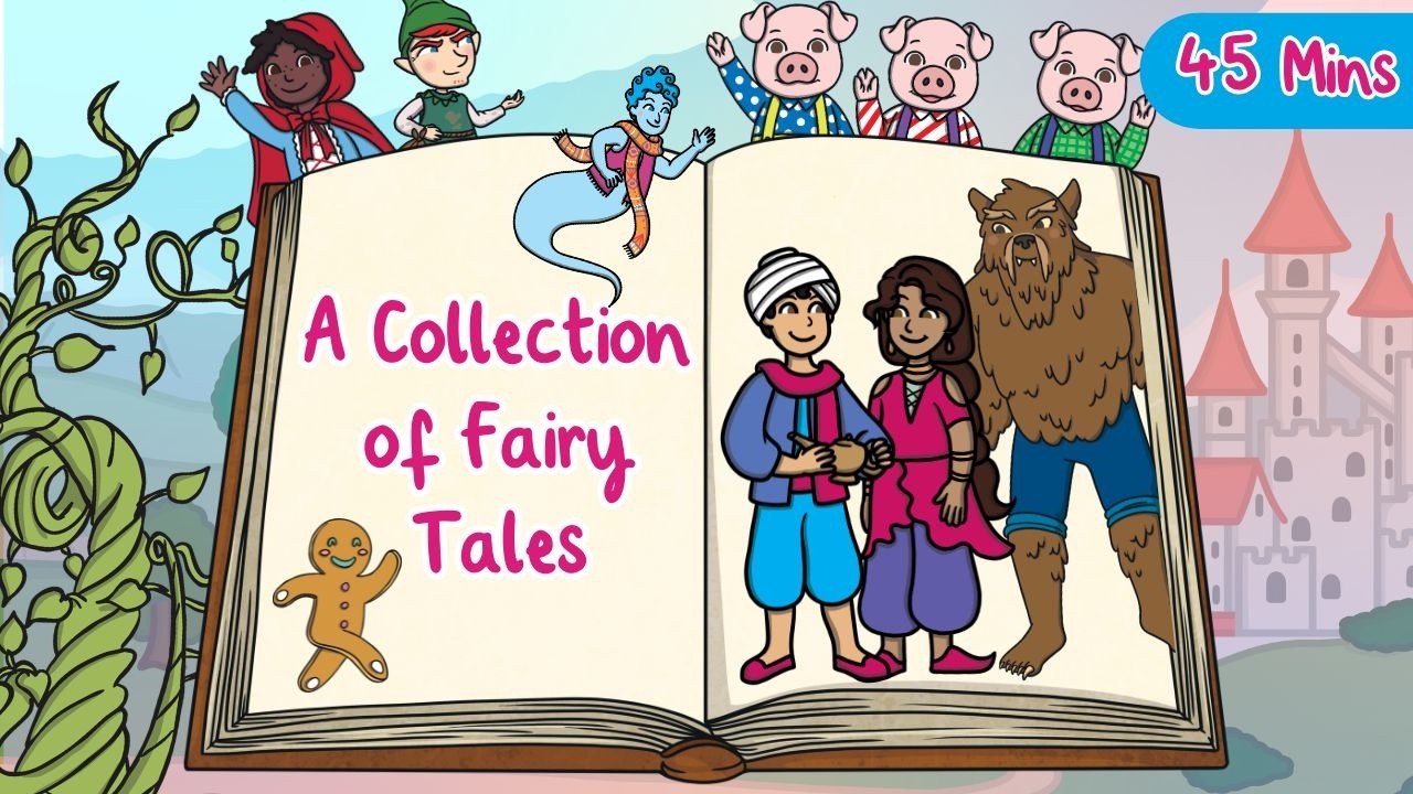 Fairy Tales Compilation | 14 Traditional Tales for Kids | 45 Minutes Bedtime Stories (Reading Books)