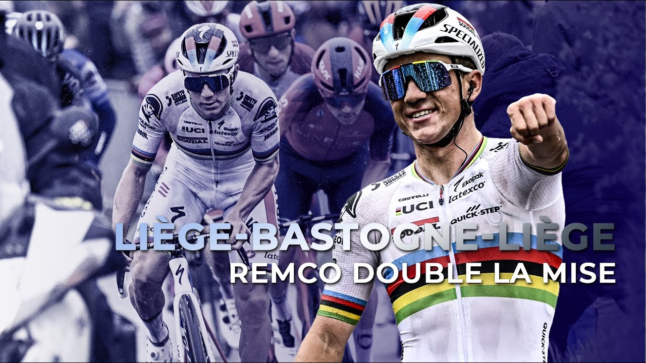 Remco Evenepoel double la mise ! I Liège-Bastogne-Liège Résumé 2023