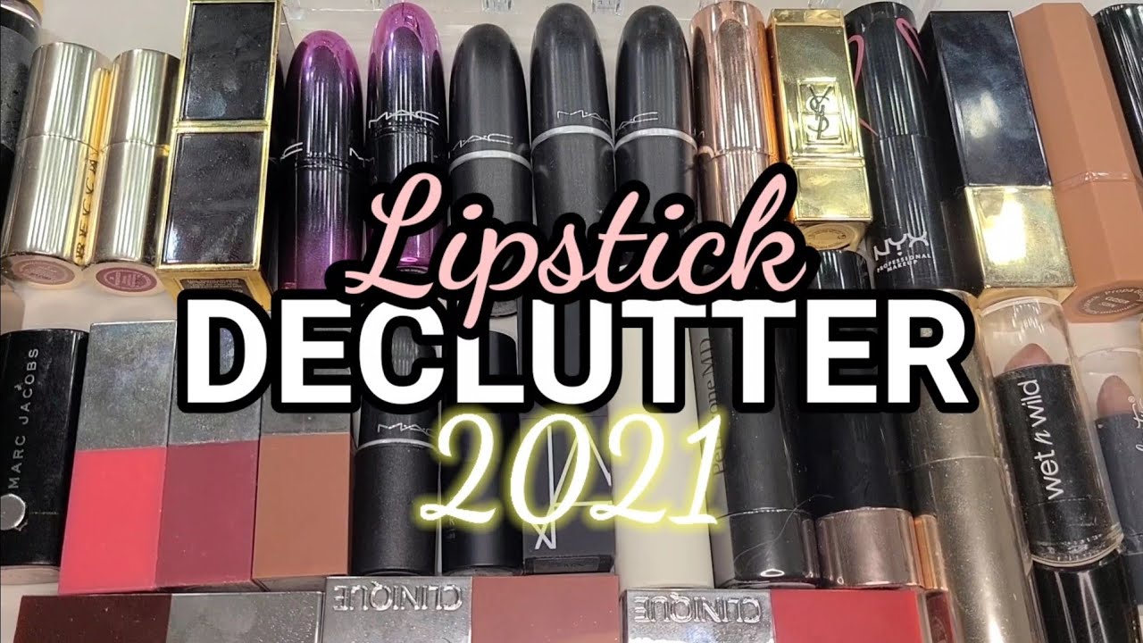 LIPSTICK COLLECTION DECLUTTER 2021(+ SWATCHES)