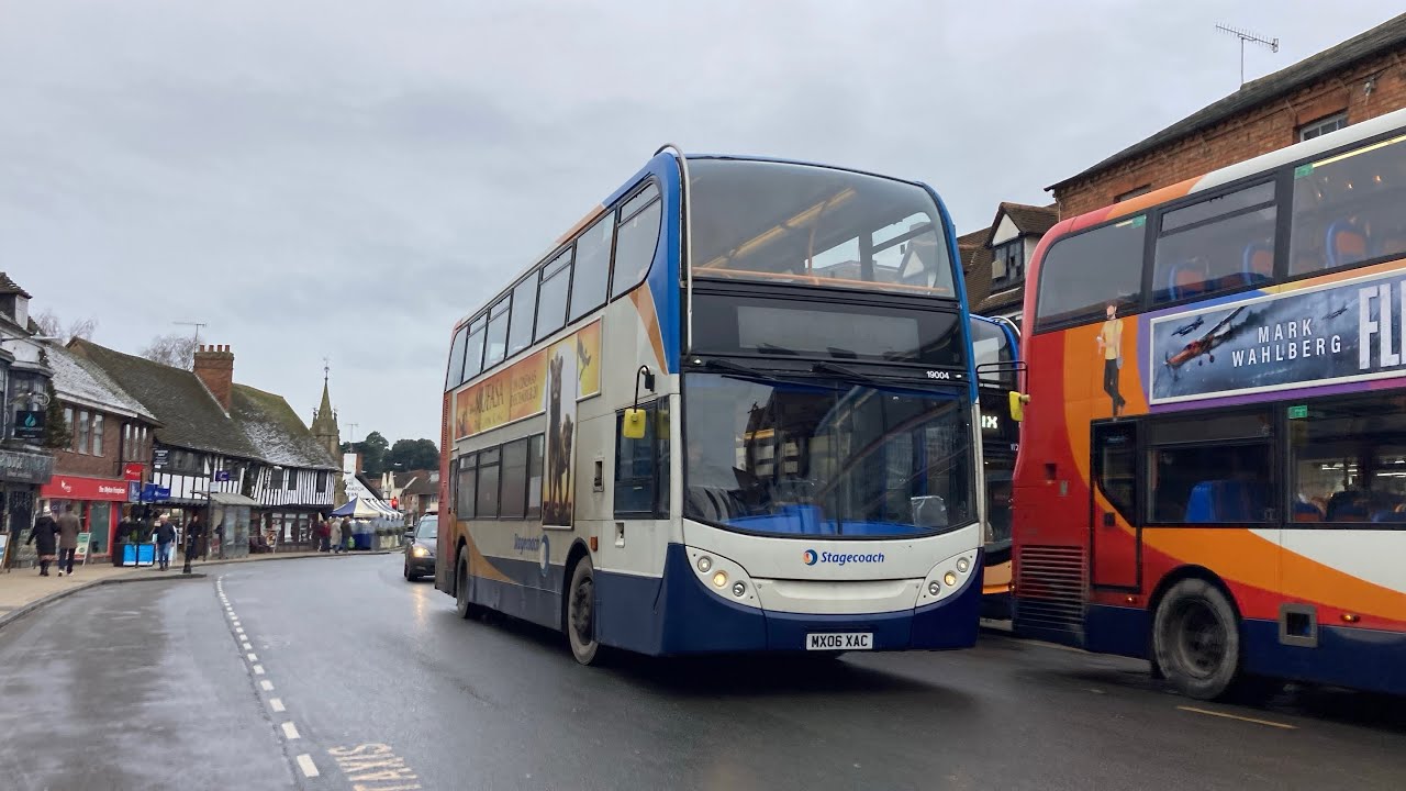Buses in Stratford-upon-Avon January 2025