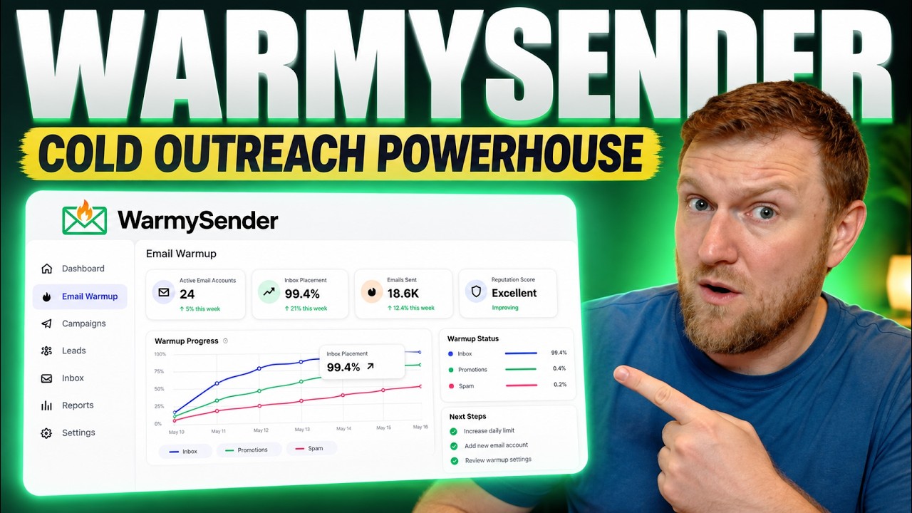 WarmySender Review: Cold Email Outreach with 200M B2B Database