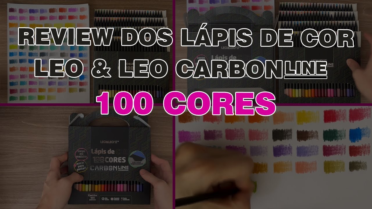 Review - Lápis de Cor Leo & Leo Carbonline de 100 cores