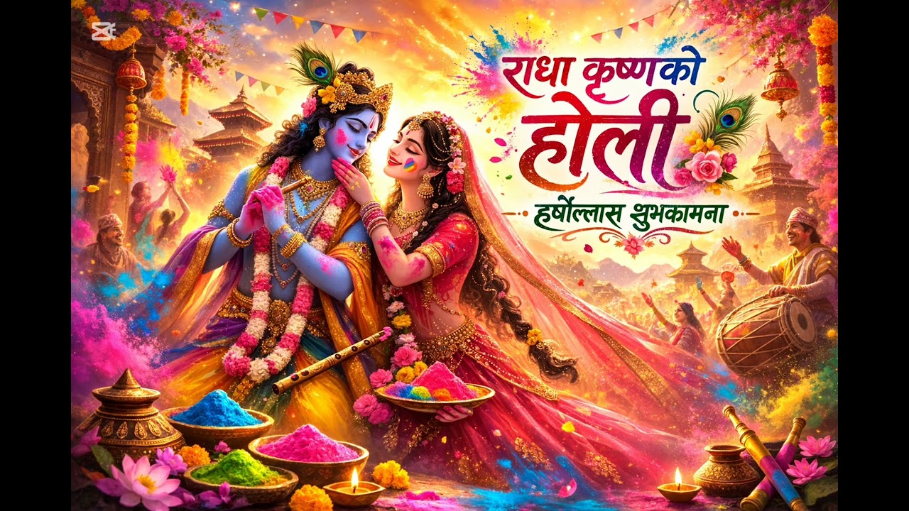२०८२ को राधा कृष्ण होली भजन नेपालीमा 🌈 | Energetic Holi Kirtan Nepali #energetic #holi #2026 