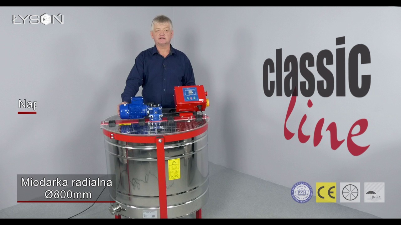 Miodarka radialna elektryczna półautomat 800mm CLASSIC