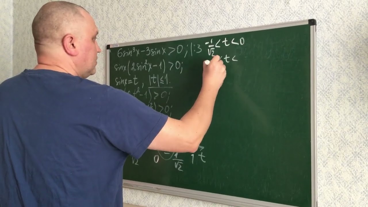 Математика. Тригонометрична нерівність. 10 клас.