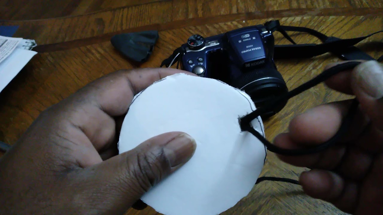 Kodak Pixpro Lens cap string attachments tutorial