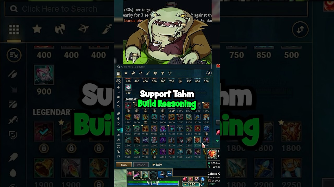 The SECRET To A SUCCESSFUL Tahm Kench Support Build