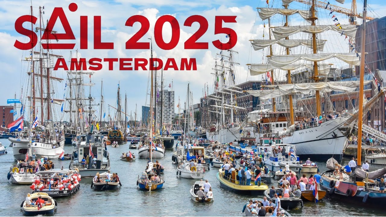 SAIL Amsterdam 2025 – Day 2 🚢 Tall Ships Parade 4K HDR