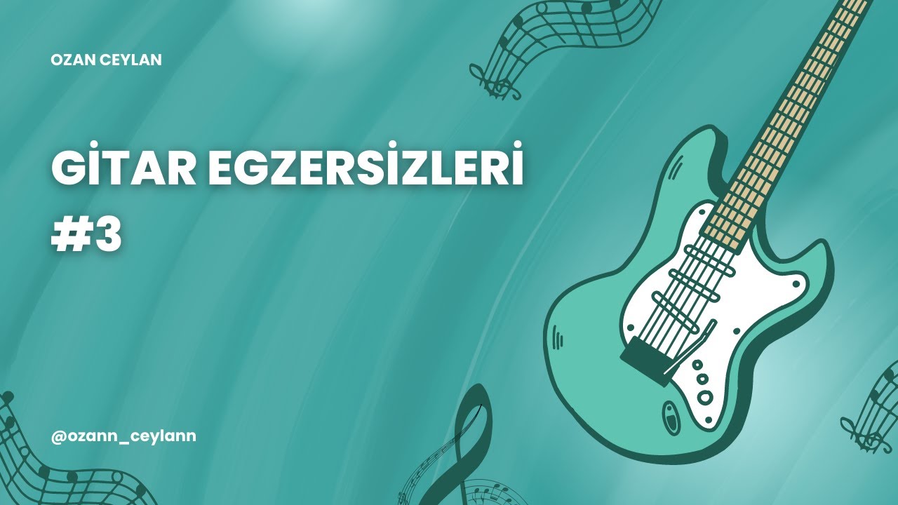 Gitar Egzersizleri #3 ( Arpej ), TAB + Gitar Dersi