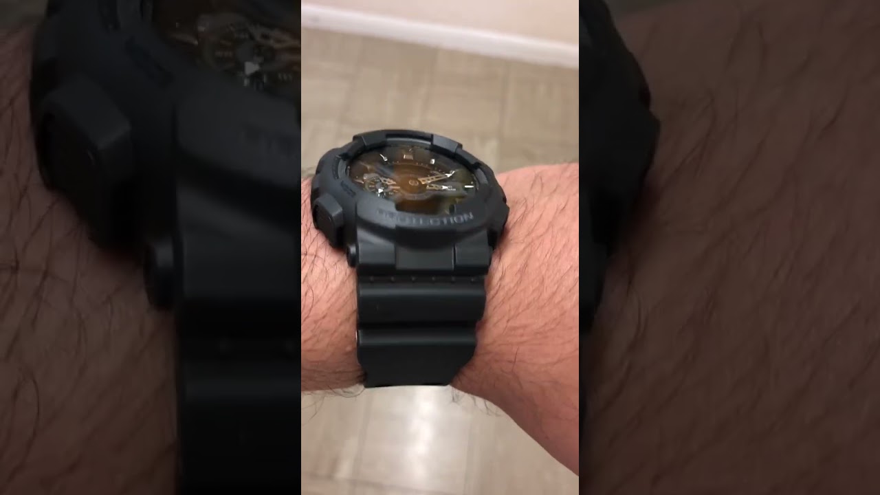 G-Shock Men's Black Rubber Strap Watch | GA-110-1BER