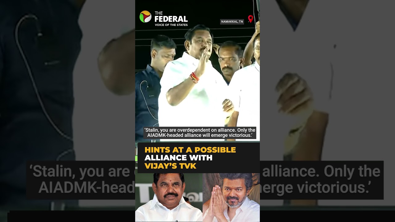EPS sparks speculation about alliance with TVK after party&rsquo;s flags seen at his rally | The Federal