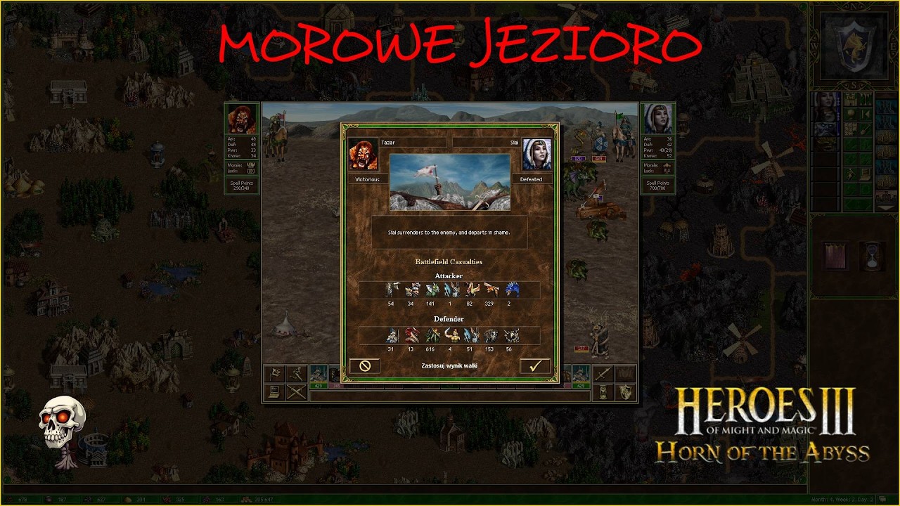 Heroes 3 Horn OF The Abbys - Morowe Jezioro - Epizod 4 Dostajemy Baty :D
