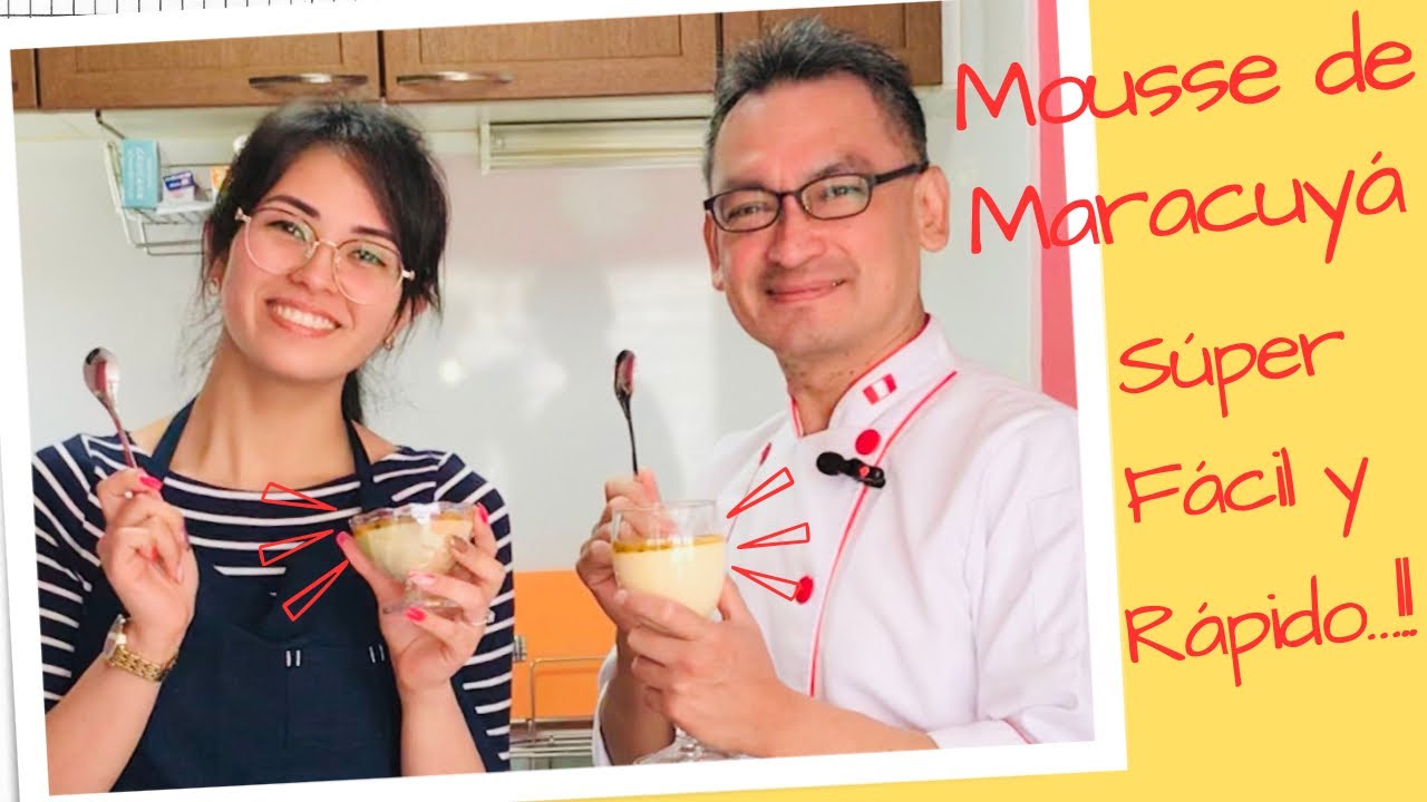 Mousse de Maracuyá con 3 ingredientes y en licuadora ? /  Cocina peruana / El Huarique de Luchin.