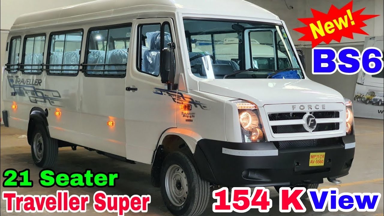 2020 Force Traveller Super 20+D BS6 Model🔥🔥🔥Price Mileage Features Specification Hindi Review.
