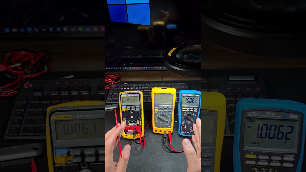 Dialing in Trimpots On DCV On A Fluke 87III.   Match The Way It Twitches With The Standard