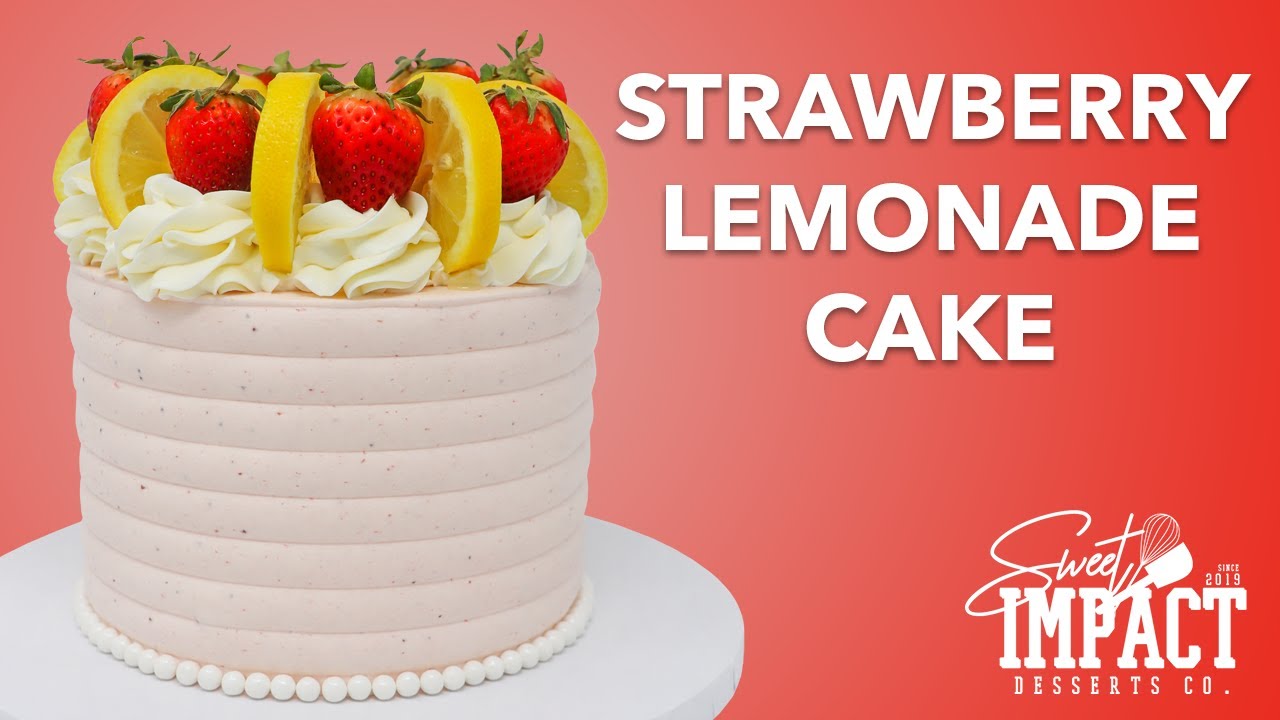 Strawberry Lemonade Cake #Shorts