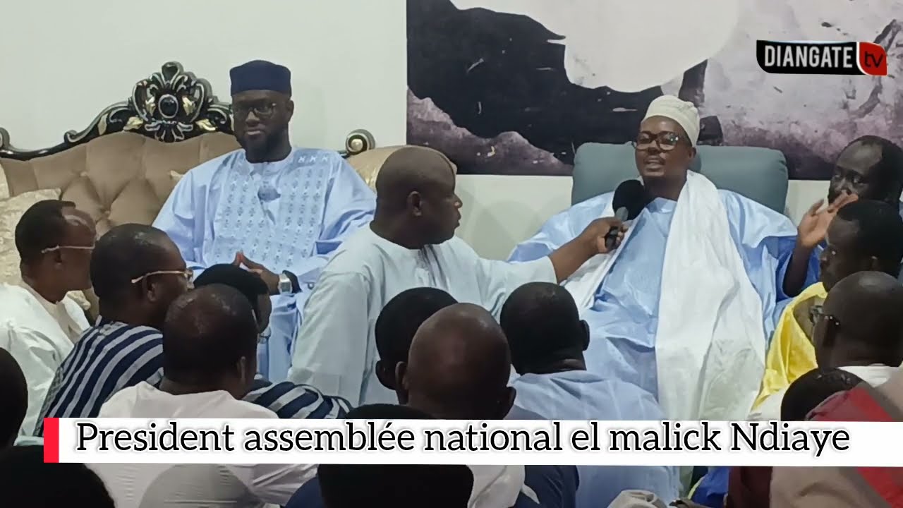 President assembl&eacute;e national el malick Ndiaye chez s bassirou abdou khadar