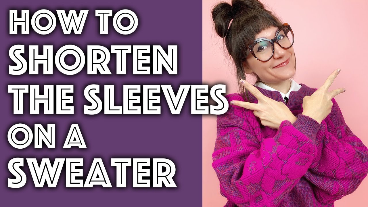 How to Shorten the Sleeves on a Sweater | Sew Anastasia