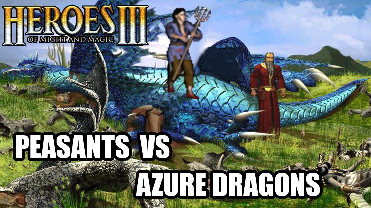 Peasants VS Azure Dragons | Heroes of Might and Magic 3