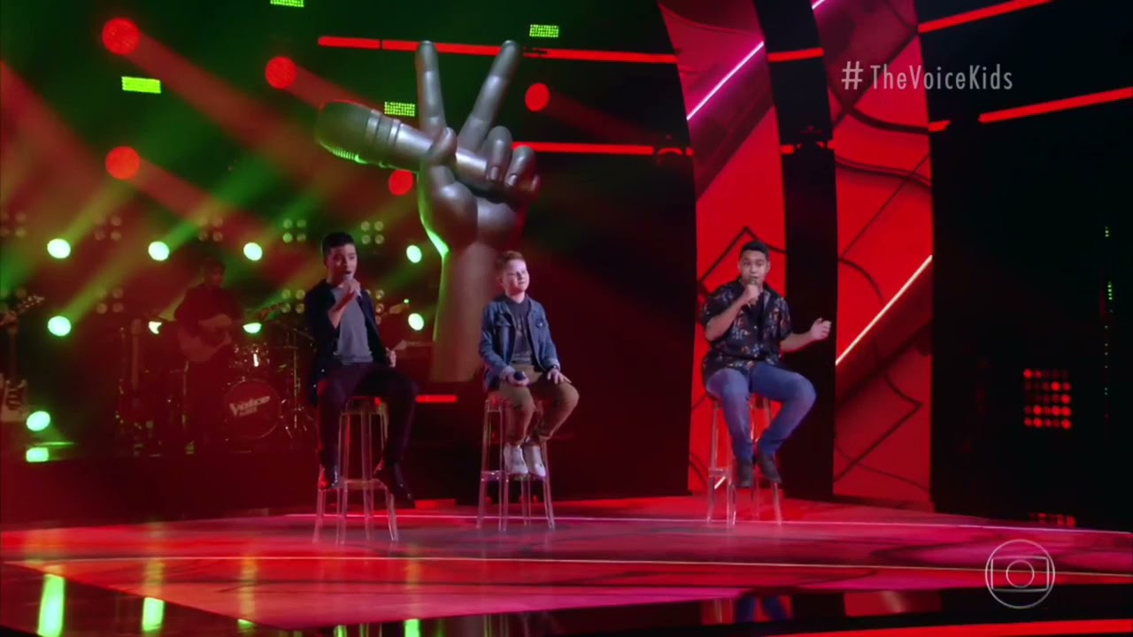 THE VOICE KIDS: Bryan, Gustavo e Tiago cantaram 