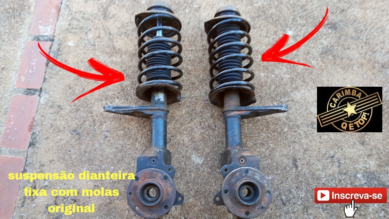 Como fazer suspensão  fixa em casa, do gol Voyage Parati quadrado o bola com molas original parte 2