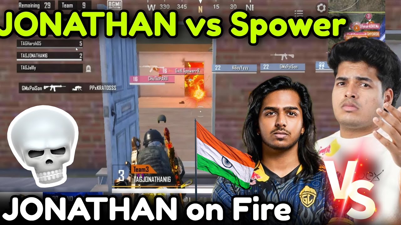 🇮🇳JONATHAN vs Spower🥶 Jonny on Fire 🔥BMSD Scrims TAG vs GODL 😱