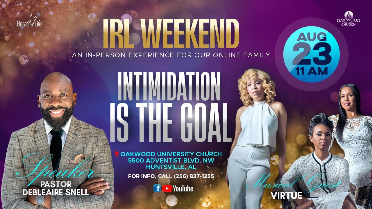 Intimidation is the Goal | Pastor Debleaire Snell
