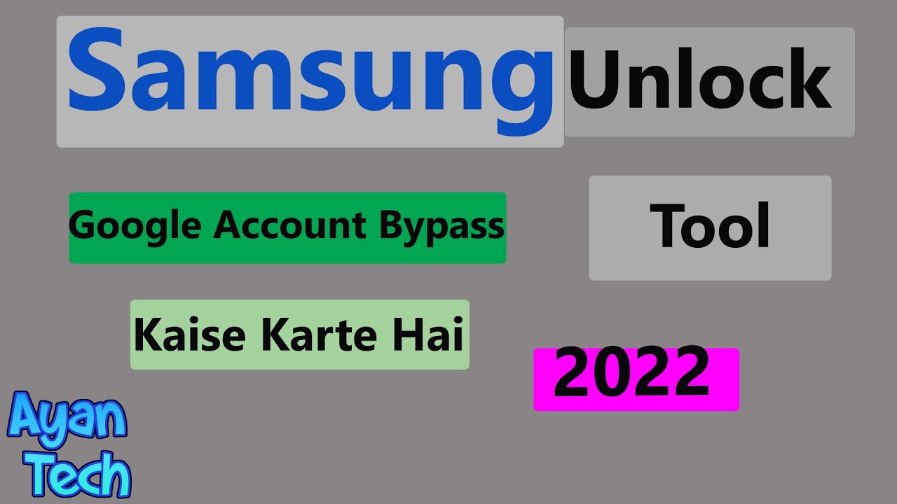 Samsung Unlock Tool 2022 | Download Mode Tool