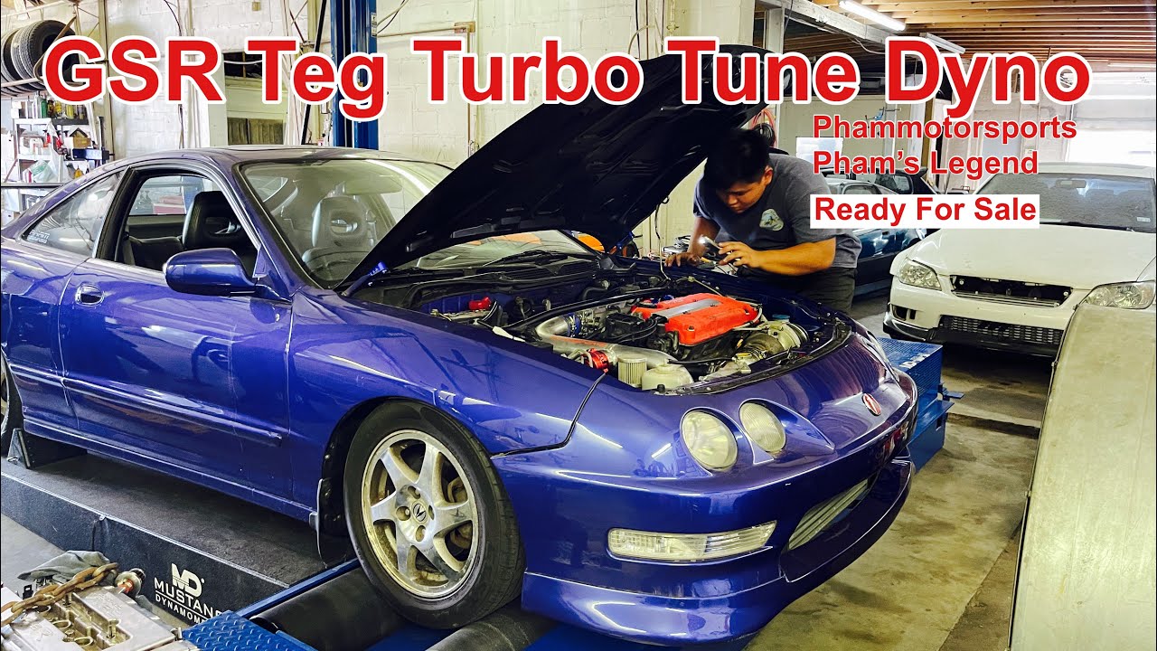 Acura integra gsr turbo dyno tune test hit || Pham’s Legend