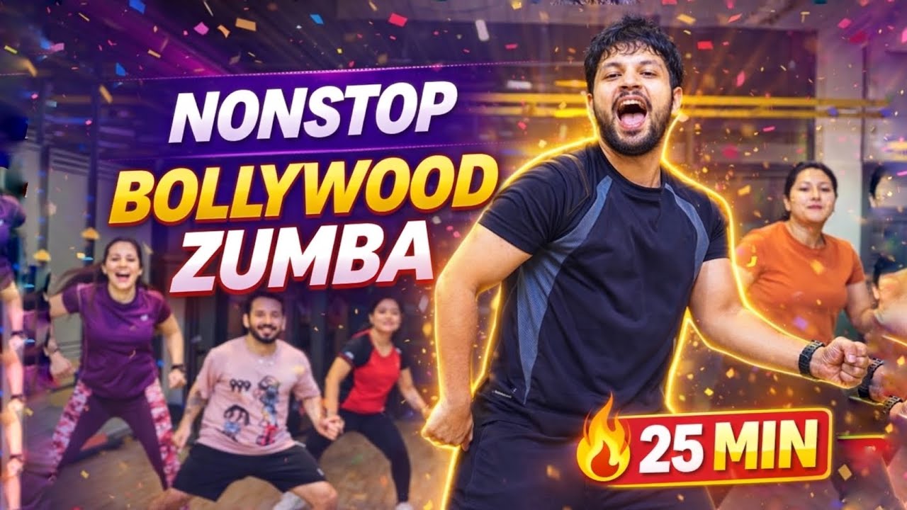 25 MIN NON-STOP Bollywood Zumba Dance Workout | Fat Burning Cardio | Follow Along Zumba Party 💃🕺🔥
