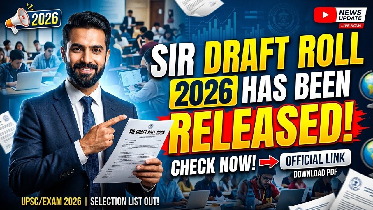 👉SIR Draft Roll 2026 Released! 🚨 How to Check & Download PDF...