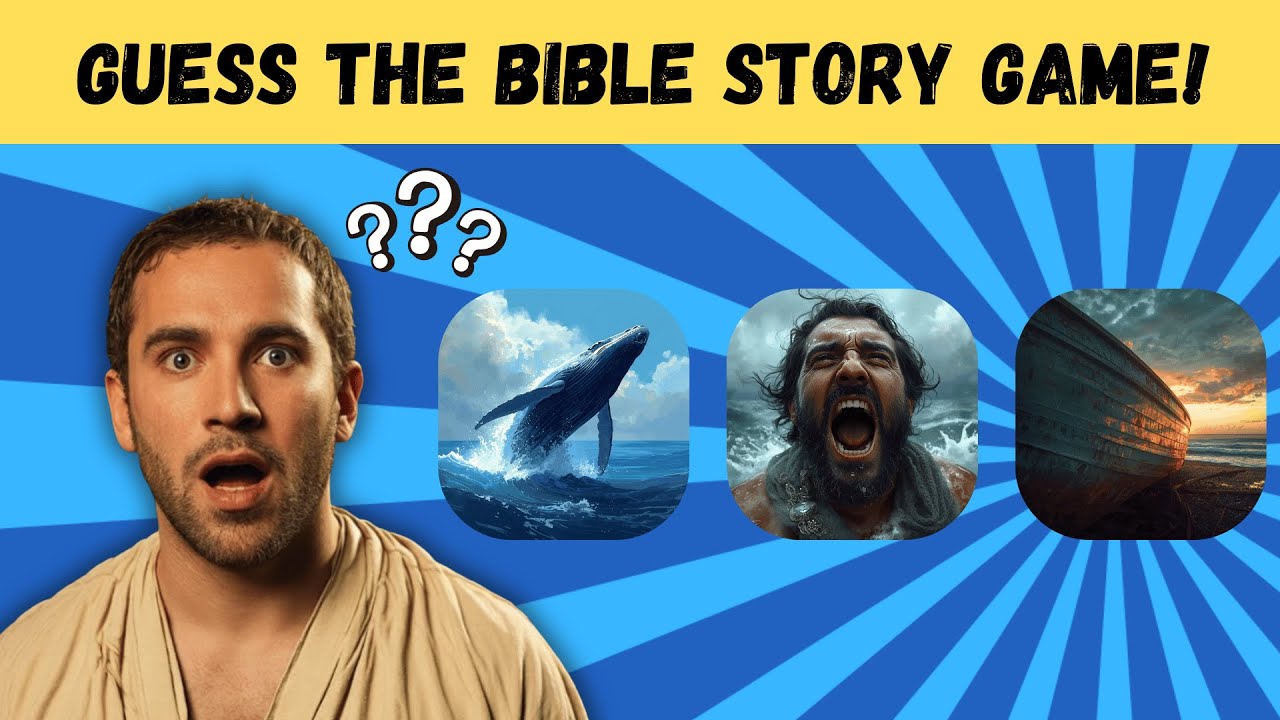 Bible Story Quiz Challenge! Guess the Story from 4 Pictures | Christian Game #bibletrivia