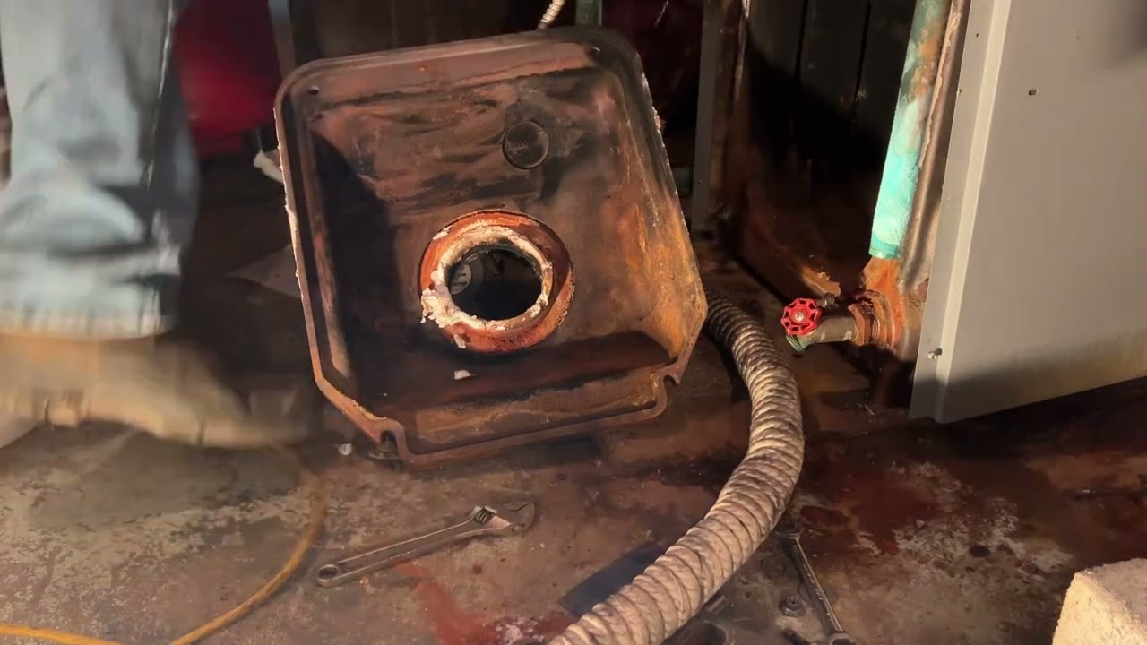 Oil fired boiler combustion chamber replacement