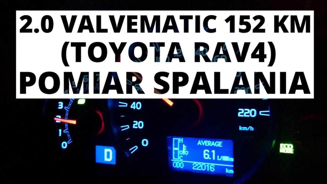 Toyota RAV4 2.0 Valvematic 152 KM (AT) - pomiar spalania