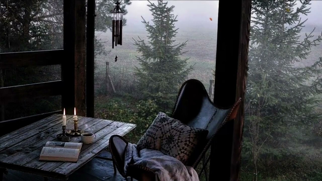 Cozy Autumn Porch Ambience (Amazing Sleep Hack!)