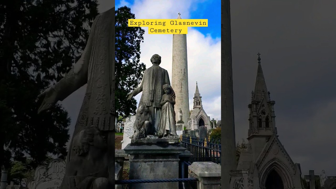 Exploring Glasnevin Cemetery in Dublin, Ireland. #ireland #dublin #walkingtour #shorts  #cemetery