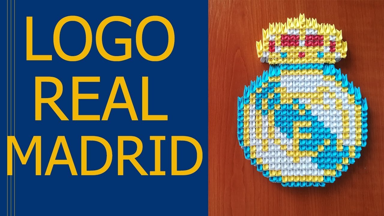 Tutorial Origami 3D | Logo Real Madrid