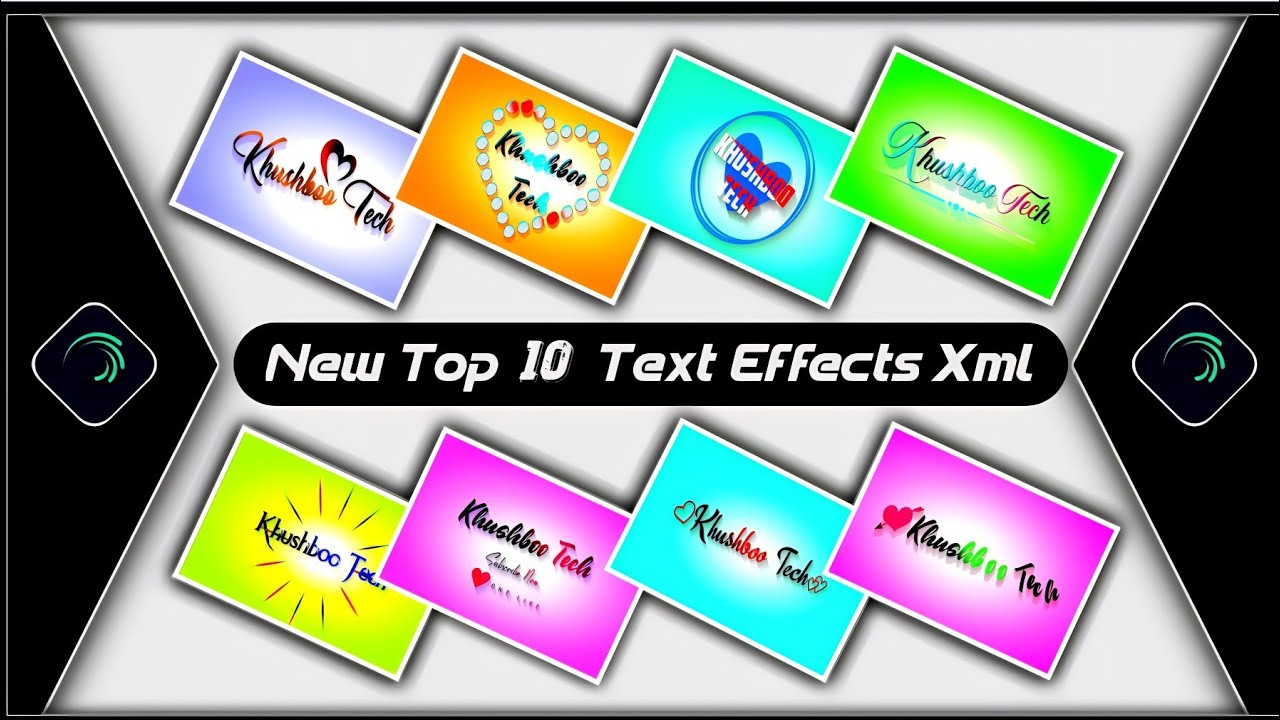 Top 10 Text Animation Presets|Trending Text Effect Alightmotion Xml|Text Effect Preset🔻KhushbooTech