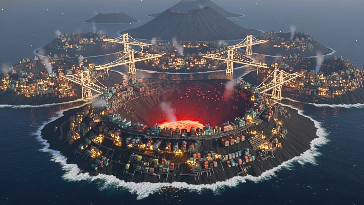 火山に生きる最後の人類 🔥// Living Inside a Volcano: The Last City