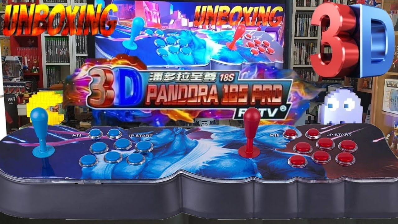 UNBOXING PANDORA BOX 18S Pro 3D WiFi 8000 games, Aperçu de la plus puissante des Pandora Box ! FR