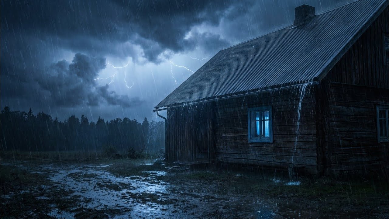 Heavy Forest Rainstorm Sounds for Sleep – Fall Asleep in 1 Minute | No Thunder | Insomnia relief