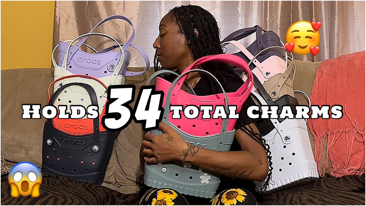 Small Crocs Tote Collection of 11 Total #crocstinytote #smallcrocstote #tinytote #crocssmalltote