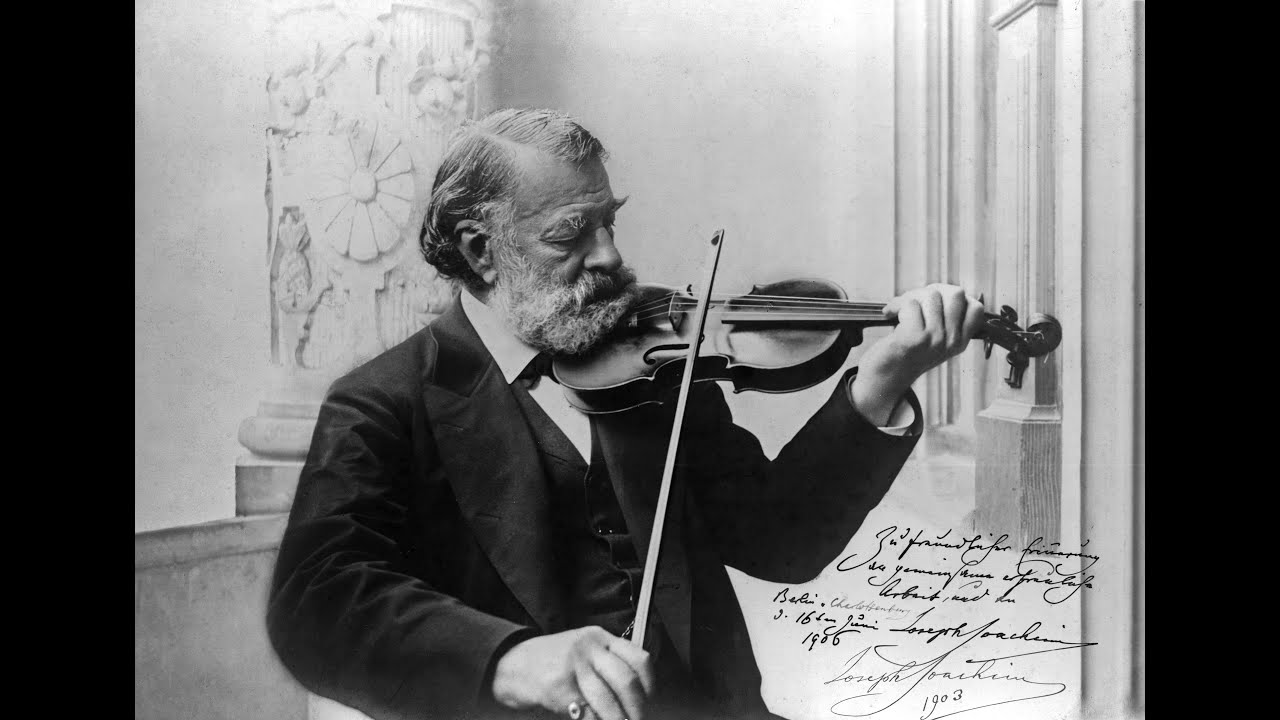 Brahms:  Hungarian Dance no. 2 in D minor   -   Joseph Joachim (Berlin, 1903)