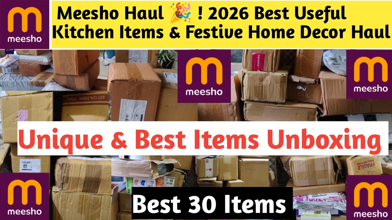 Meesho Haul 🎉 ! 2026 Best Useful Kitchen Items & Festive Home Decor Haul |30 Best Items#meesho #sale
