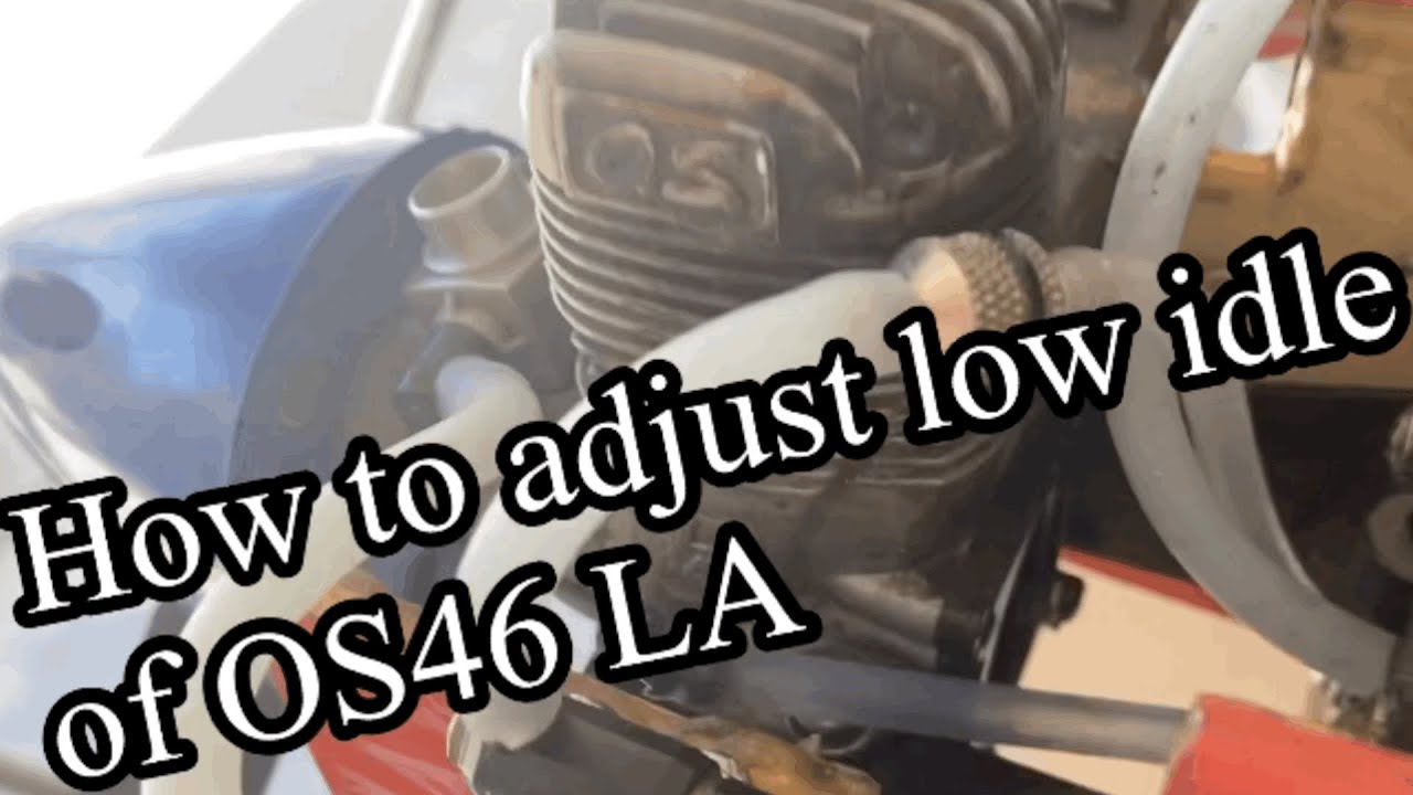 OS46 LA low idle problem, Adjust air breed screw,