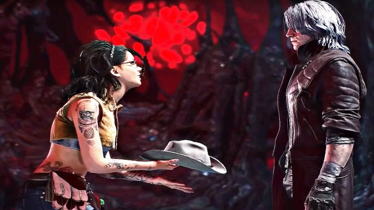 DEVIL MAY CRY 5 — Нико сходит с ума при встрече с Данте и танцующим Майклом Джексоном