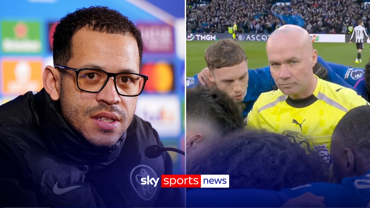 Liam Rosenior explains Chelsea's pre-match huddle and talks transfer ban and PSG